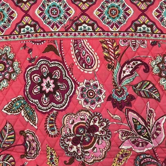 Vera Bradley Call Me Coral Large Tote with Toggle Closure - Picture 5 of 12